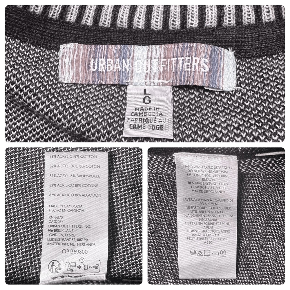 UO Downloads Graphic Crew Neck Sweater Men's Sz L - Picture 5 of 5
